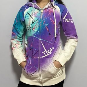 TNA long zip up hoodie
